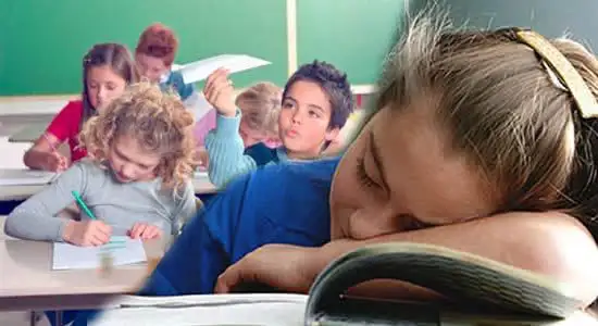 El agotamiento de los chicos a fin de año.
