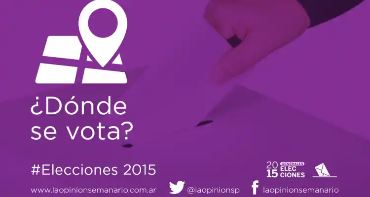 Elecciones 2015: ¿Dónde se vota?