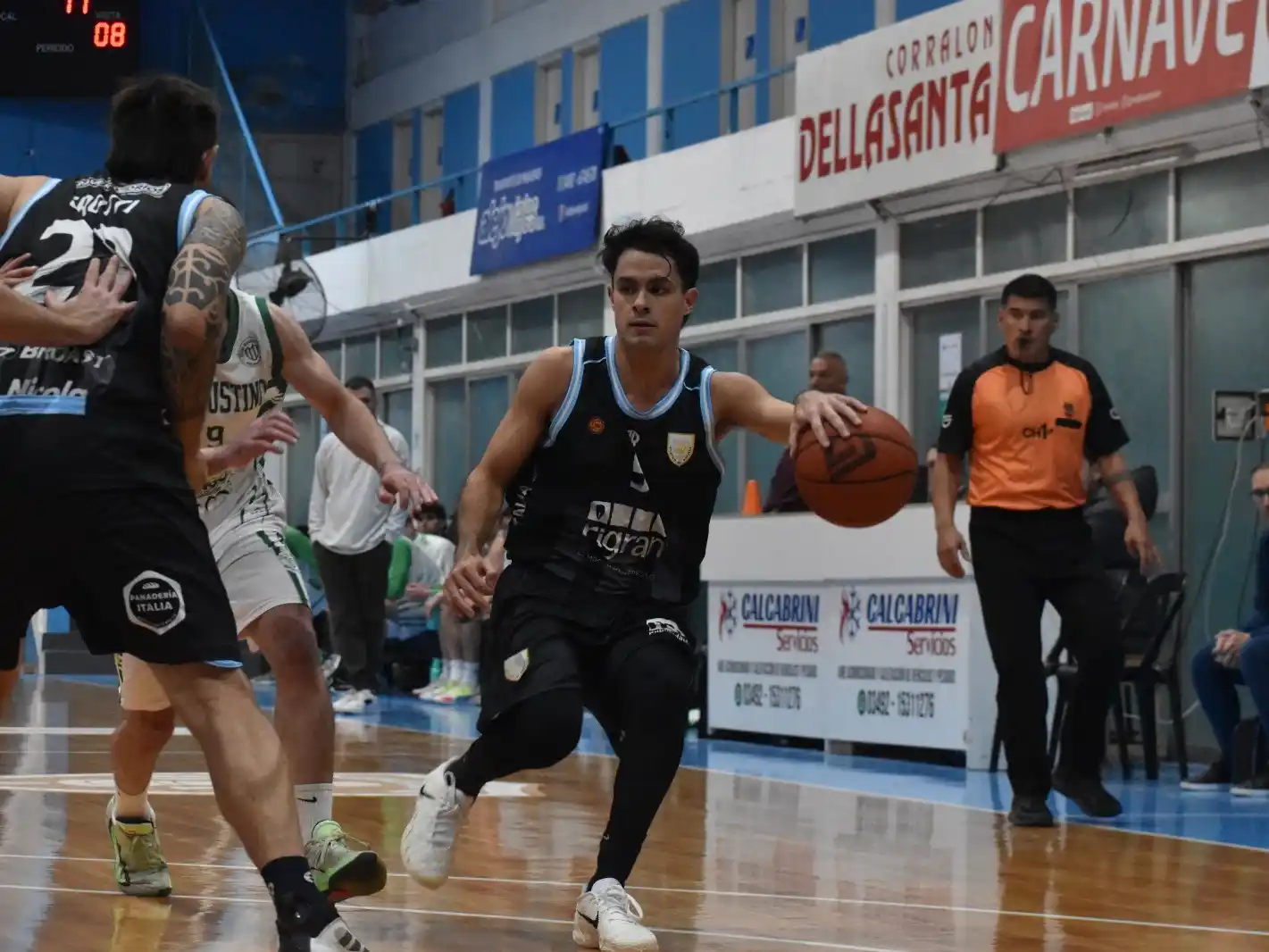 La Crema cayó  81 a 61 en el "Lucio Casarín" ante Sanjustino. Foto:Prensa AR