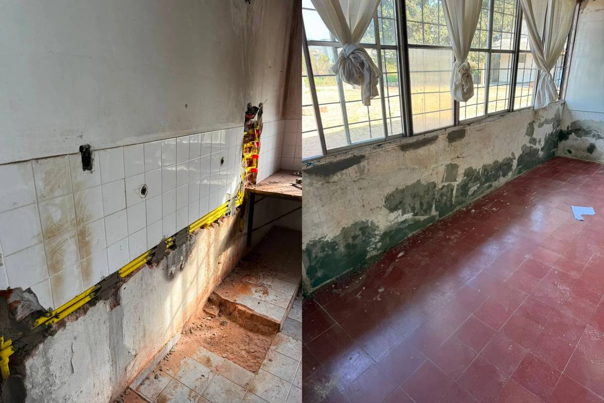 Con una inversión de más de $41 millones, avanzan obras de reparación en la Escuela N° 64