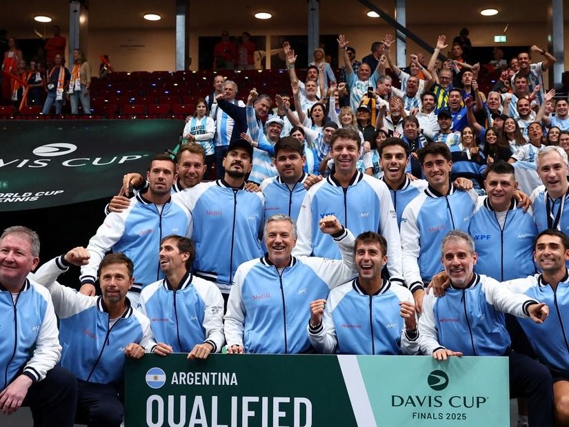 Argentina repetirá la formación que superó a Países Bajos para volver a las Finales por el título de la Copa Davis. Foto: REUTERS/Piroschka Van De Wouw