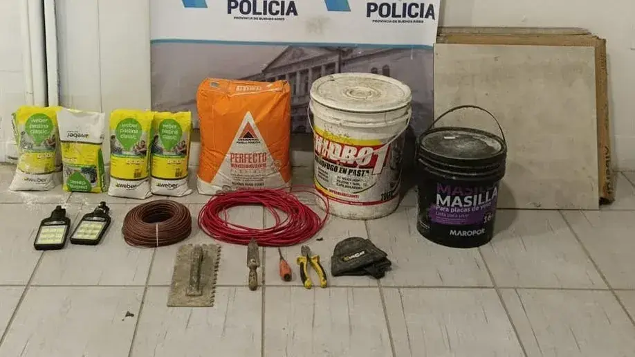 Elementos secuestrados en el allanamiento