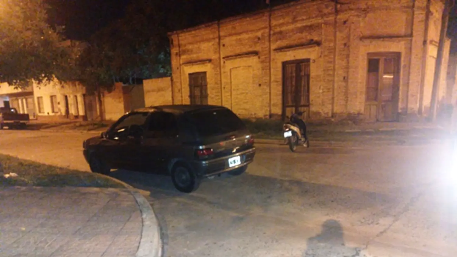 La colisión se produjo en la esquina de Combate de Obligado y Balcarce.