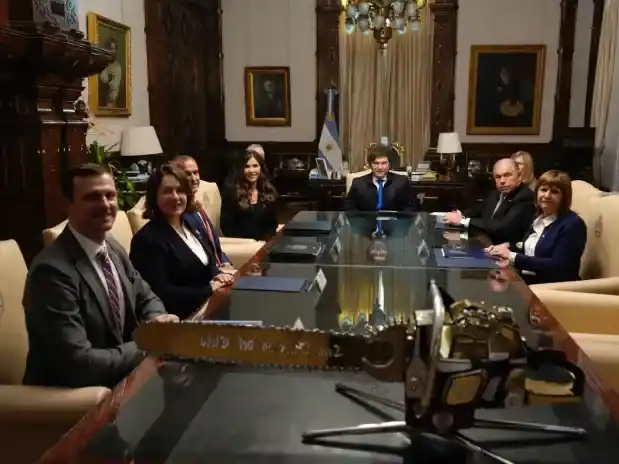 Milei recibió a la secretaria de Seguridad Nacional de Estados Unidos