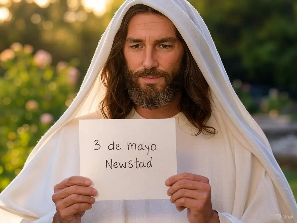 Santoral. Francisco, leyendo el Santoral del 3 de mayo.