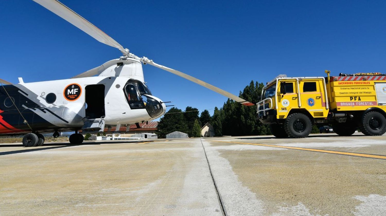 Llegó a la Argentina el Boeing CH-47 Chinook que combatirá incendios forestales