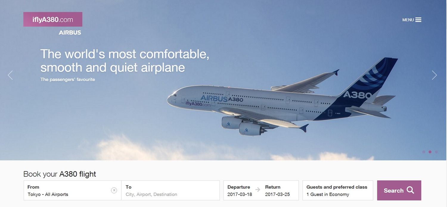 ¿Querés reservar un pasaje en un A380? Airbus lanzó un sitio especial para facilitártelo