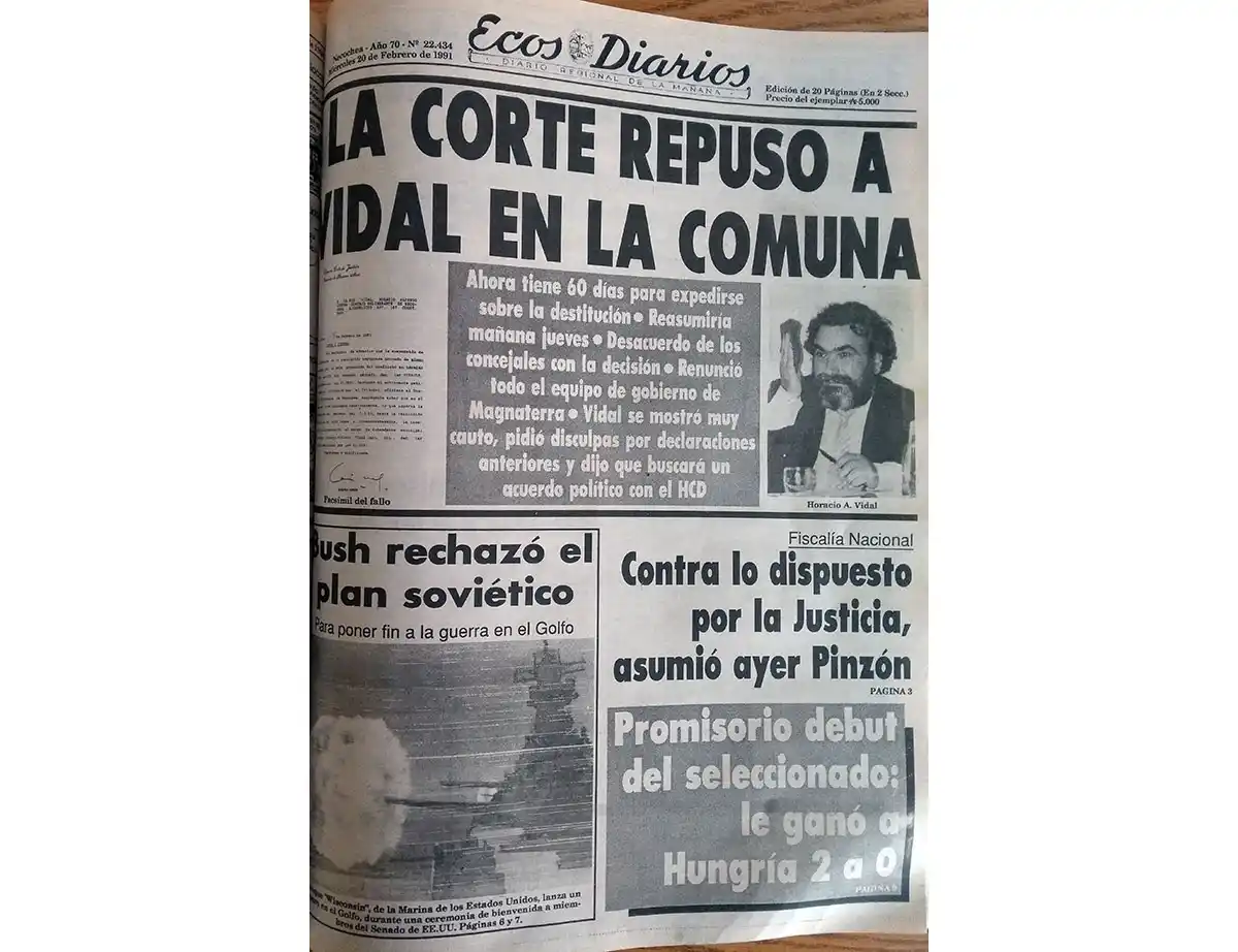 Miércoles 20 de febrero de 1991