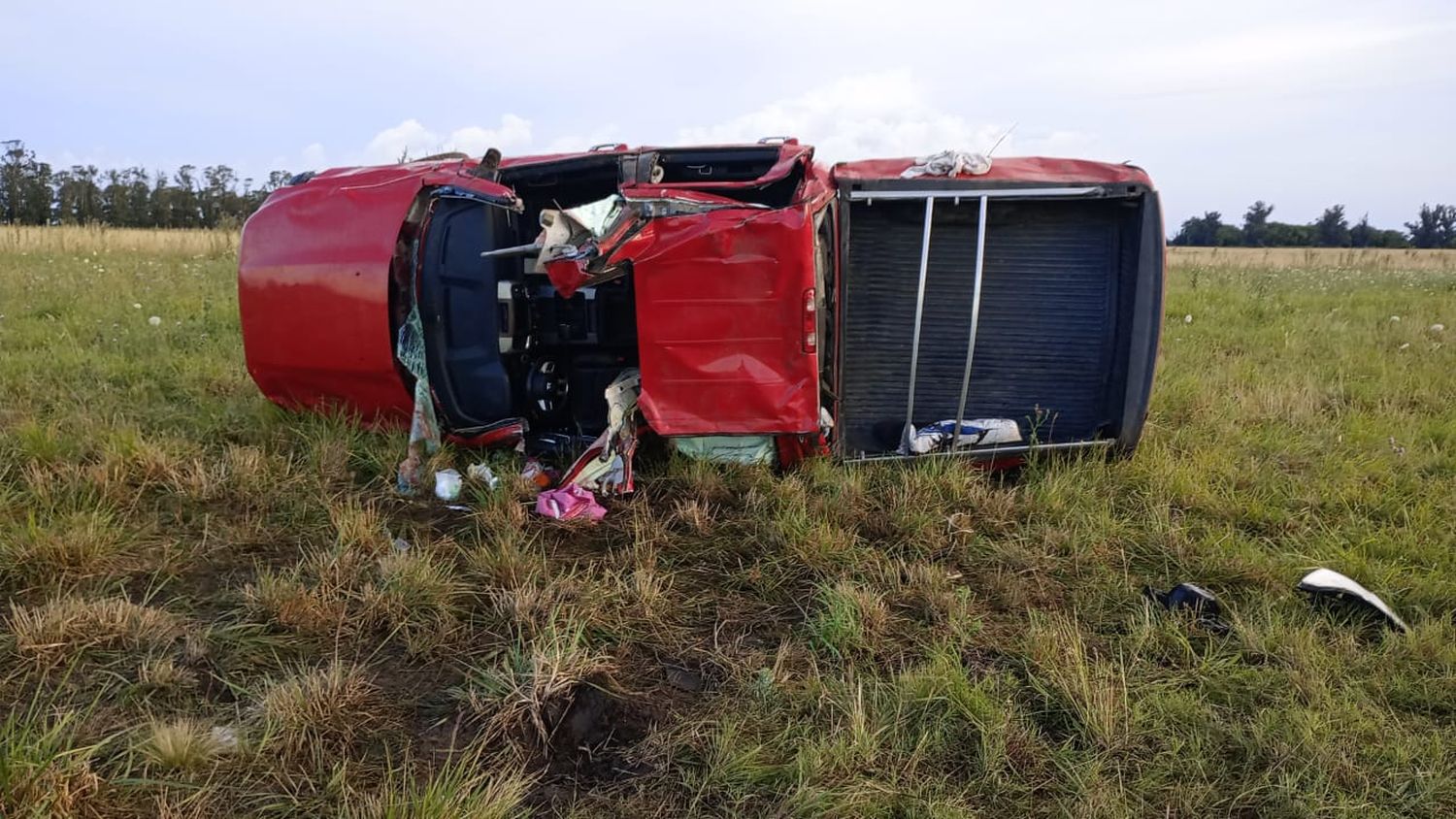 camioneta volcada