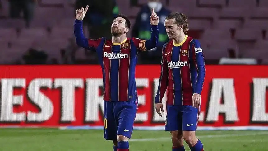 Messi brilló convirtiendo dos golazos y Barcelona goleó al Alavés