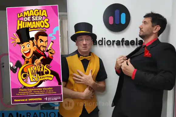 Casi Magos: este viernes dos rafaelinos convertirán la emociones en ilusión para toda la familia