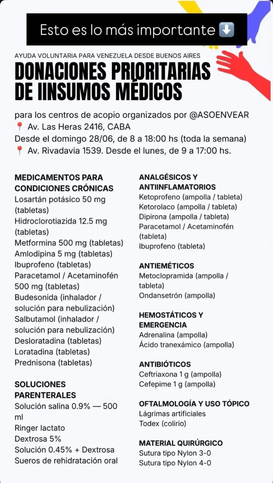 Colecta venezuela - 1