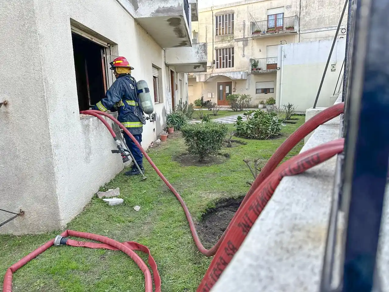 Trabajo de los bomberos