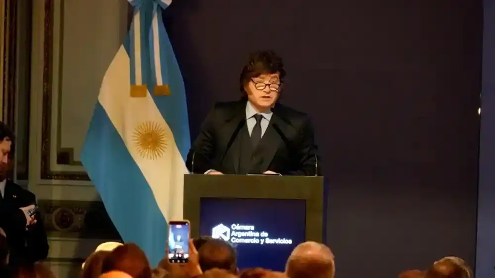 Milei en el Consejo de las Américas.