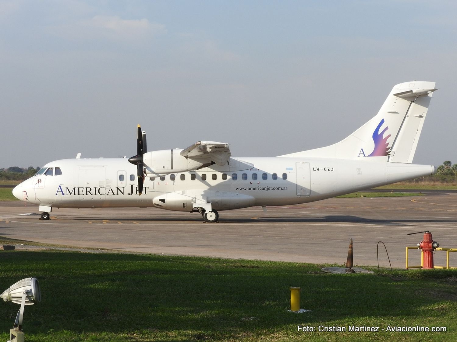 [Foto de la semana] ATR 42-320 LV-CZJ de American Jet en el aeropuerto de Formosa, por Cristian Martinez