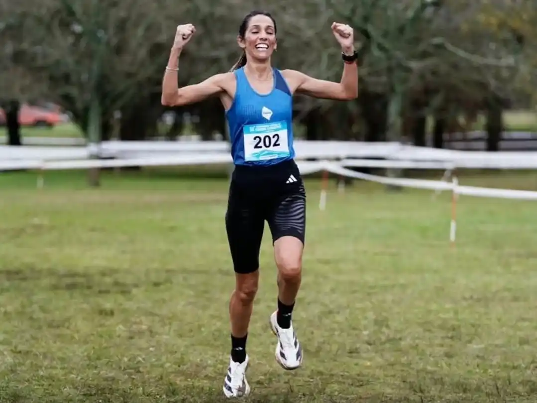 La atleta se consagró campeona nacional de cross country. Foto: Cada