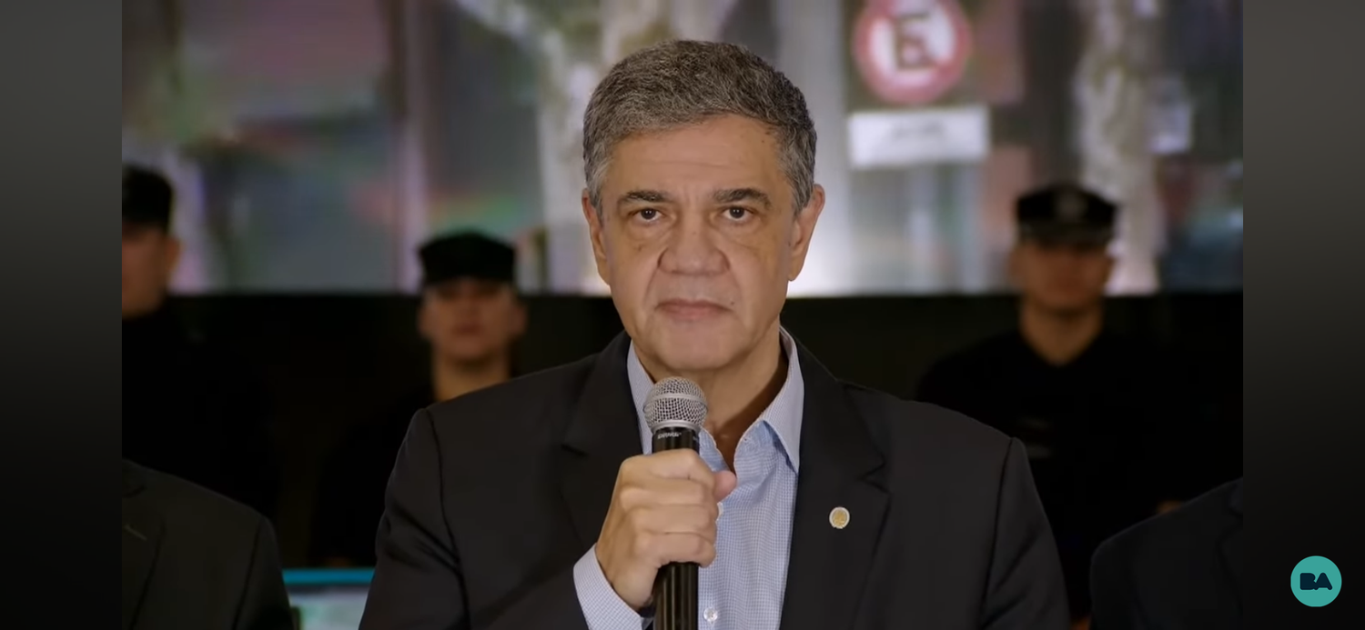 Jorge Macri reportó sobre los incidentes en la marcha de los barras bravas