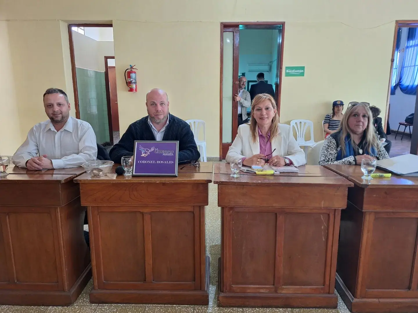 Pablo Gómez, el segundo de izquierda a derecha.