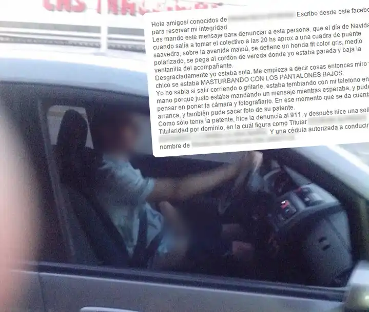 Escrachan a depravado que acosa mujeres en Vicente López