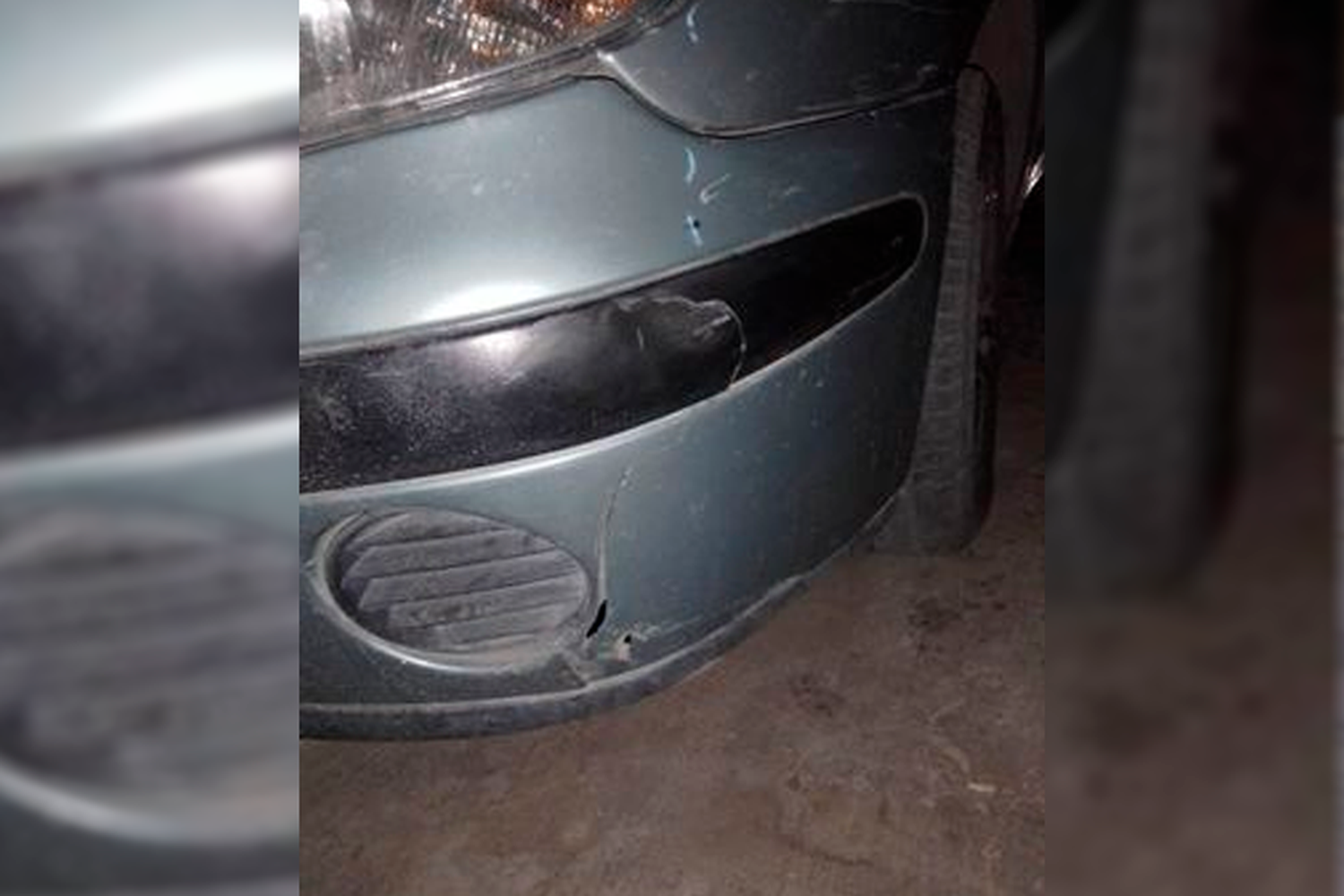 Raúl busca a quien chocó su auto estacionado