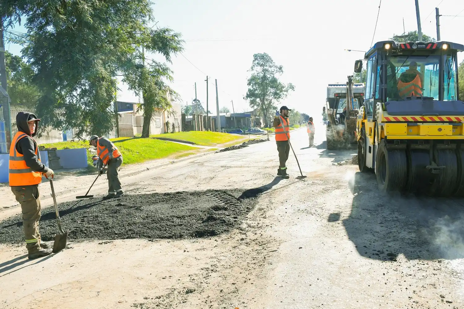 La municipalidad continúa con el programa de bacheo