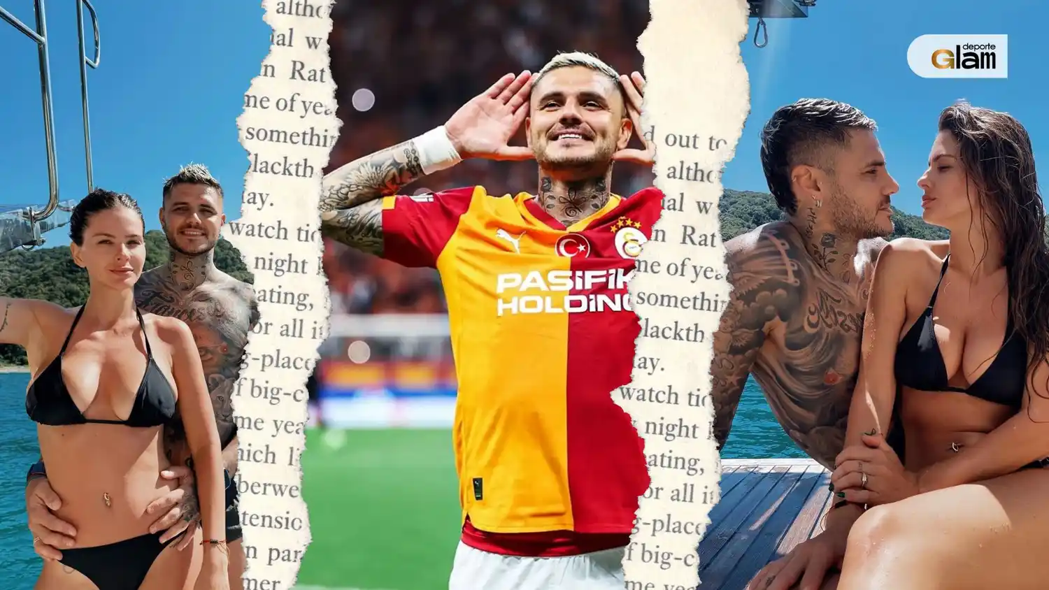 Icardi volvió a jugar en el Galatasaray y la China se hizo eco en sus redes (Fotos: IG)