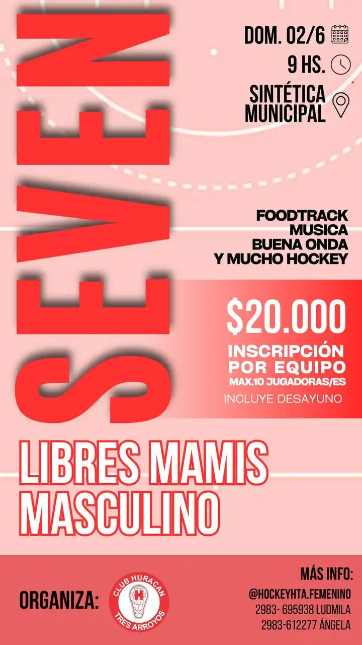 Huracán organiza un seven de hockey para el domingo 2 de junio