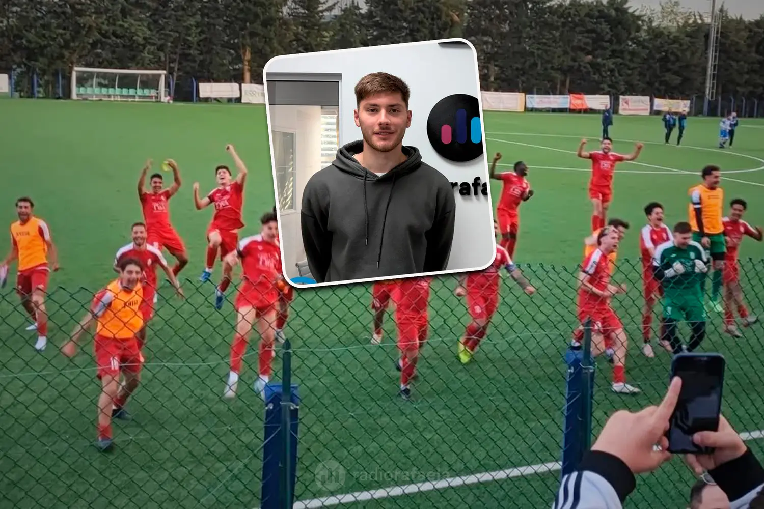 Fernando Mambretti, arquero del Atletico Montalbano de Italia | De Rafaela a Italia: la vida del deportista local a miles de kilómetros de la ciudad