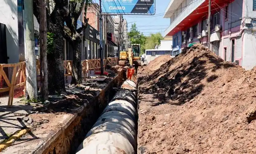 Avanzan los trabajos hidráulicos para evitar inundaciones en el centro de Pilar