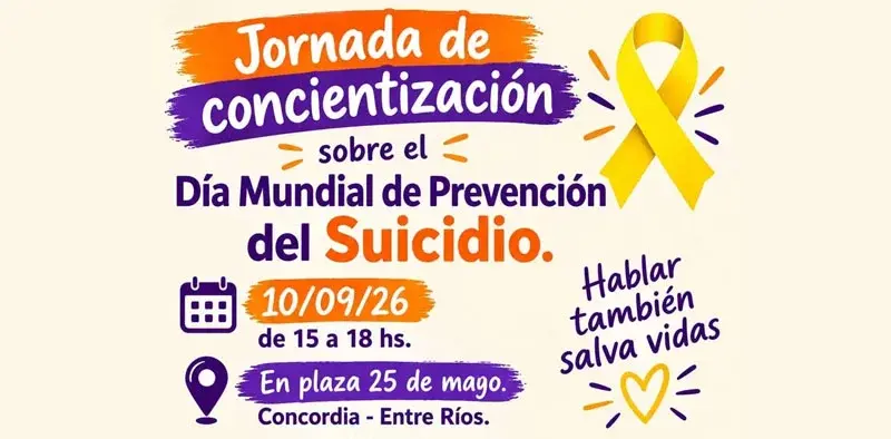 Jornada por el Día Mundial para la Prevención del Suicidio en Concordia