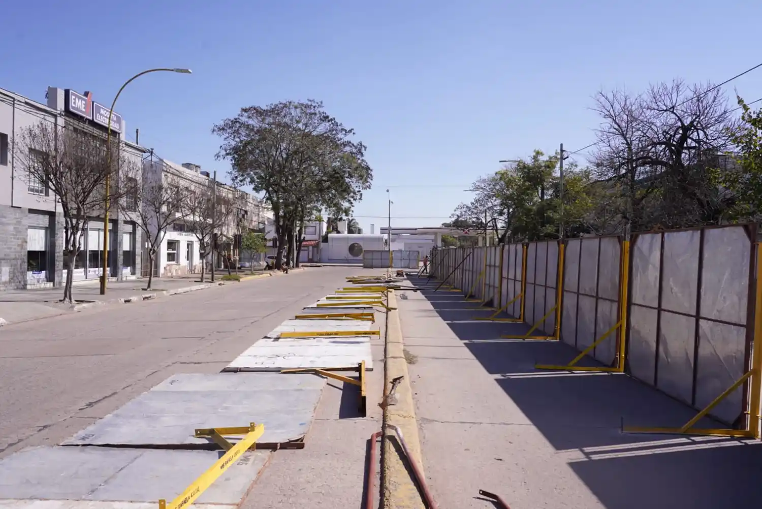 Todos listo en Bv. 9 de Julio para iniciar los trabajos.