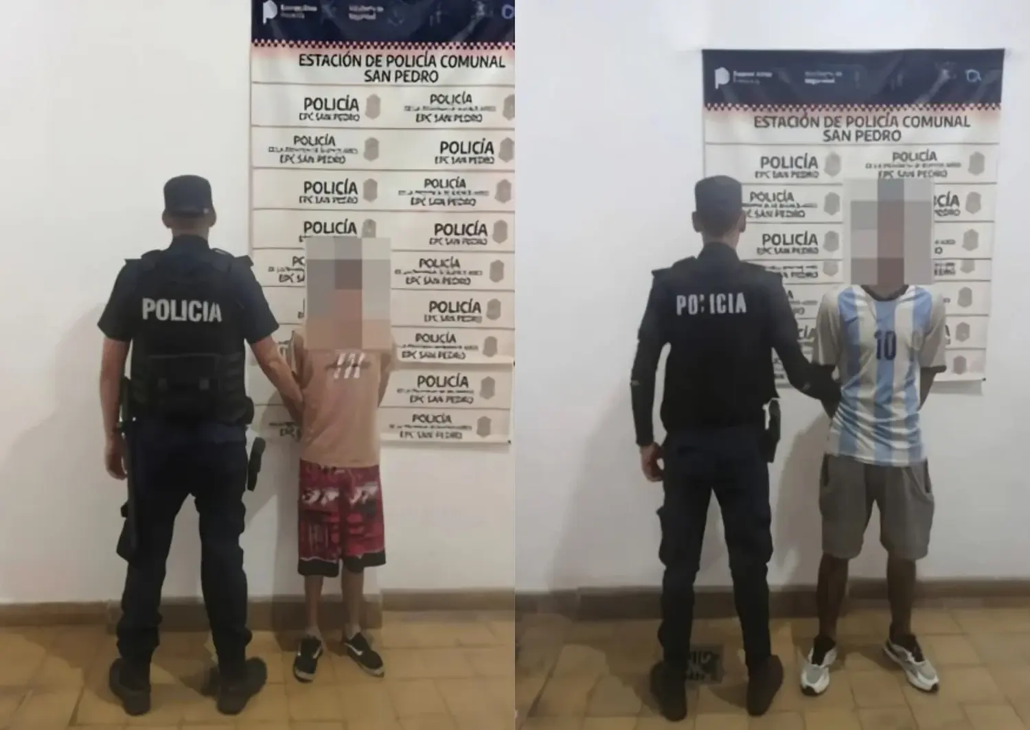 Ambos sujetos fueron trasladados a la Comisaría.