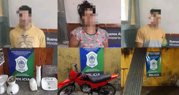 Gobernador Castro: En un megaoperativo, Policía detuvo a cuatro delincuentes que robaron en una casa de campo