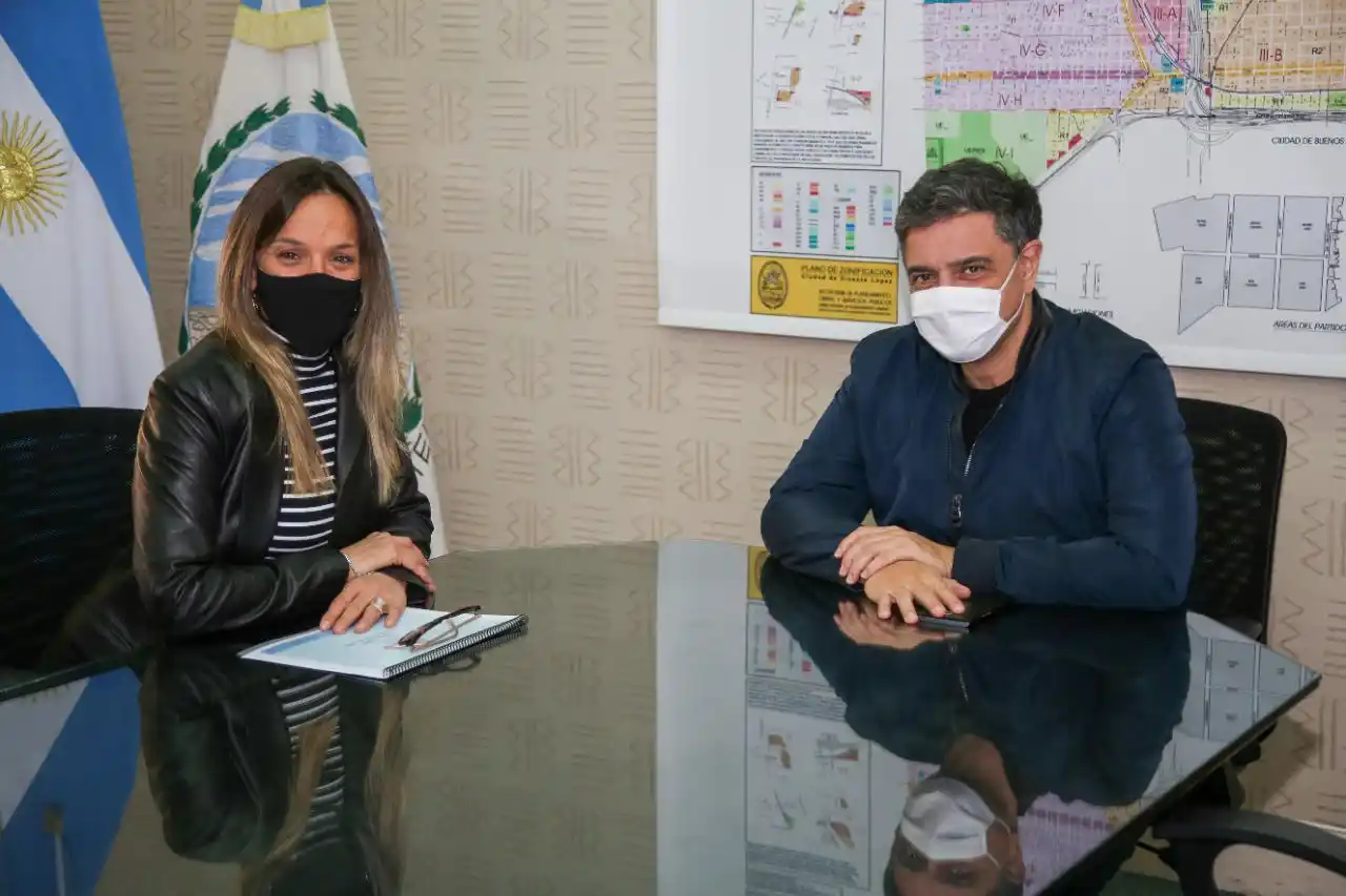 Galmarini tuvo un encuentro de trabajo con el Intendente Macri por obras de AySA en Vicente López