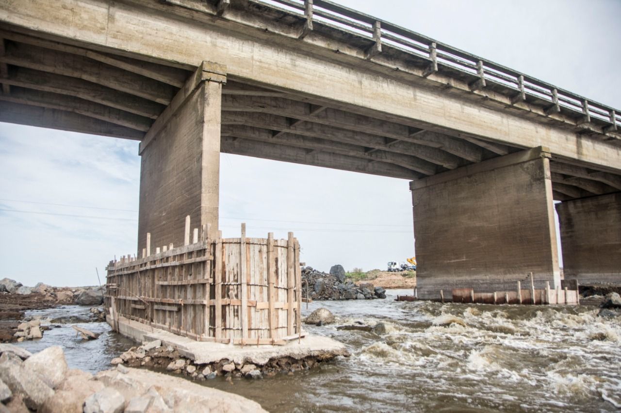 Habilitan tránsito pesado en Ruta 3 entre Las Flores y Monte luego de la restricción para arreglar un puente