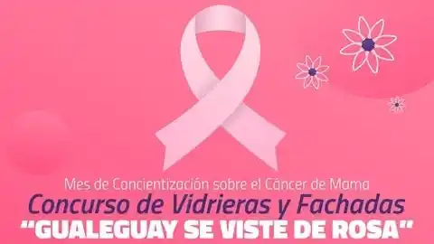 Gualeguay se viste de rosa: invitan a sumarse al Concurso de Vidrieras y Fachadas