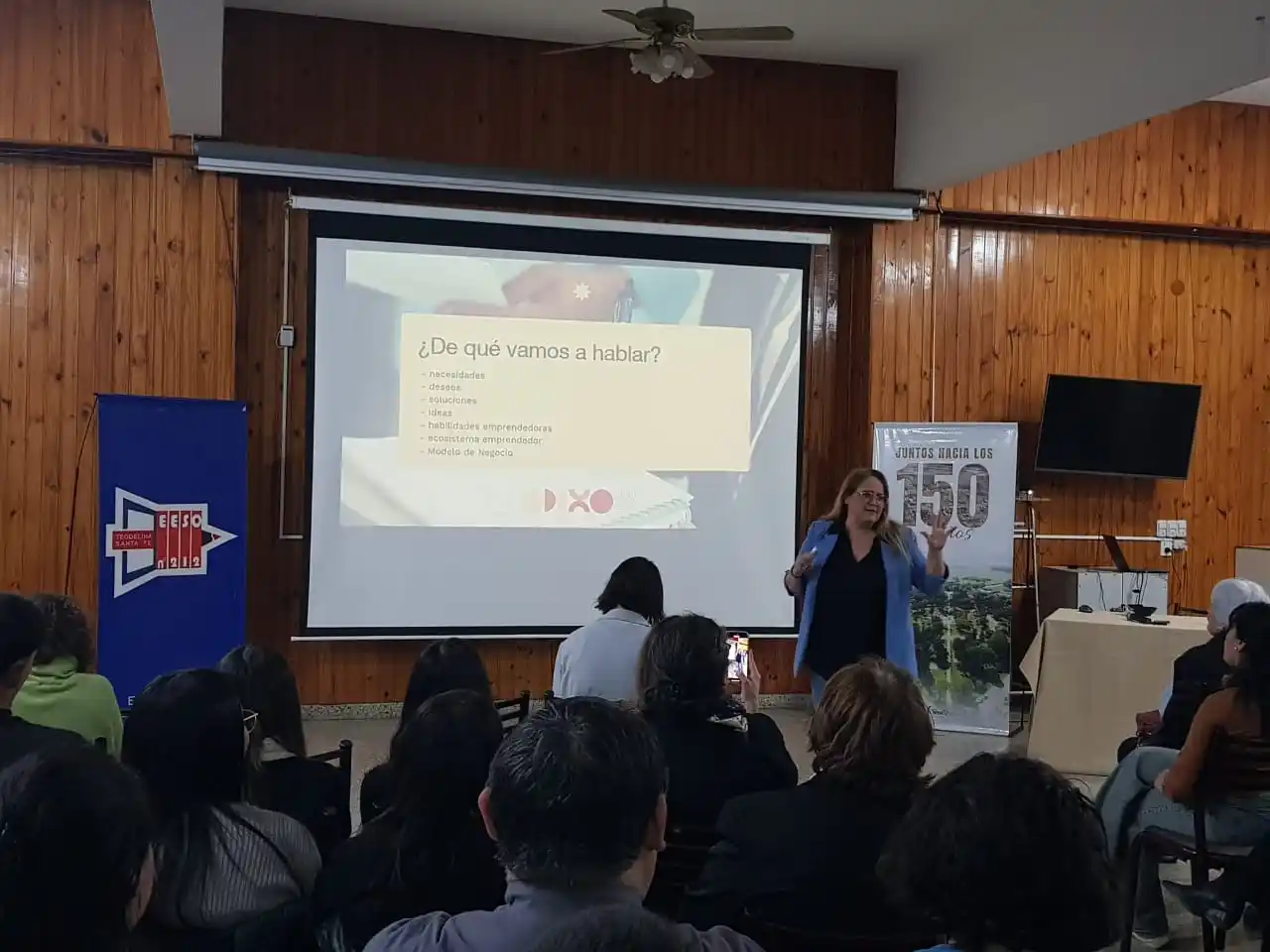 La disertación estuvo a cargo de Mariana Sáenz, Contadora Pública de la ciudad de Junín. Foto: Gentileza.