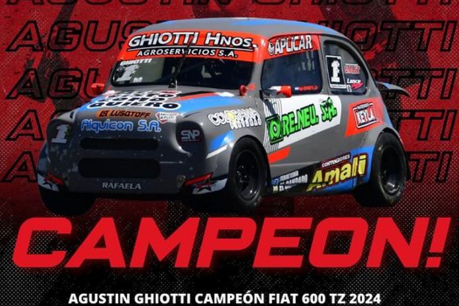 Agustín Ghiotti se coronó campeón en los 600 TZ