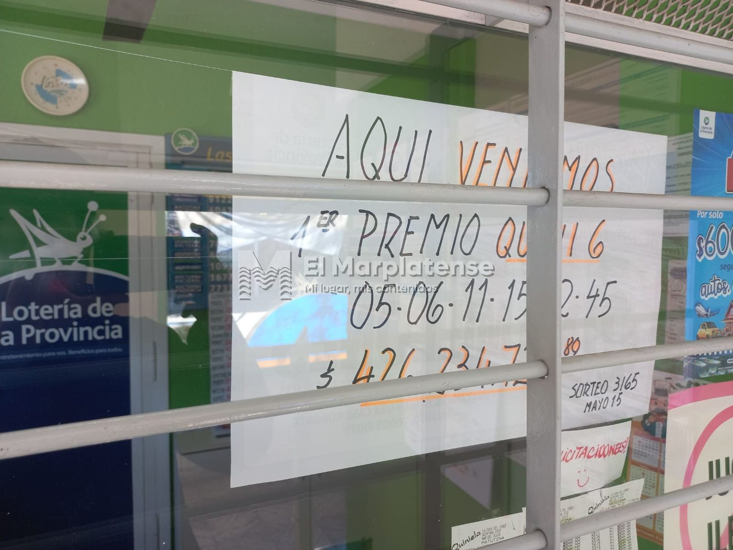 La agencia de lotería espera la aparición del afortunado que consiguó más de 400 millones de pesos.