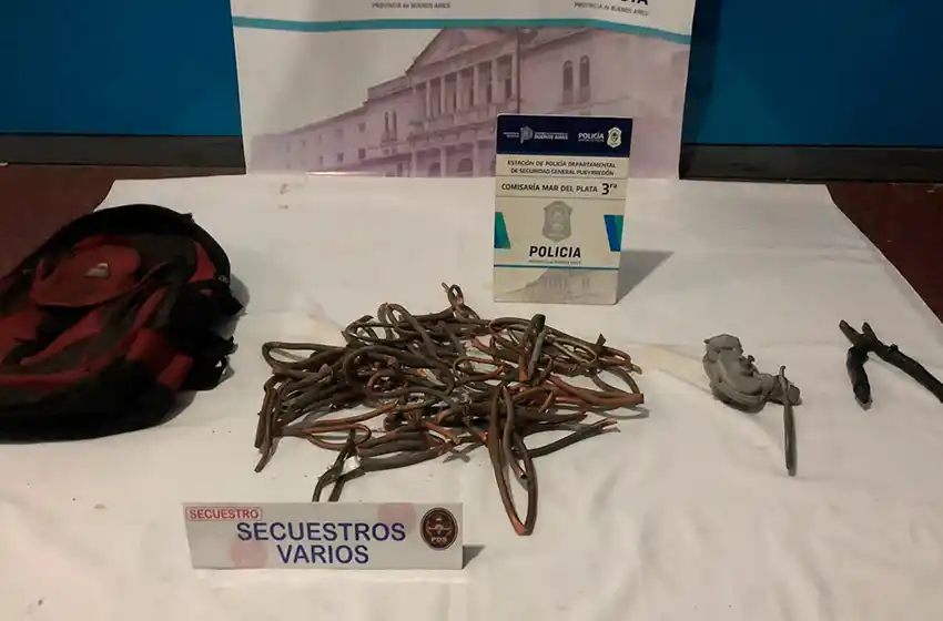 El robo de caños de bronce no para en Mar del Plata