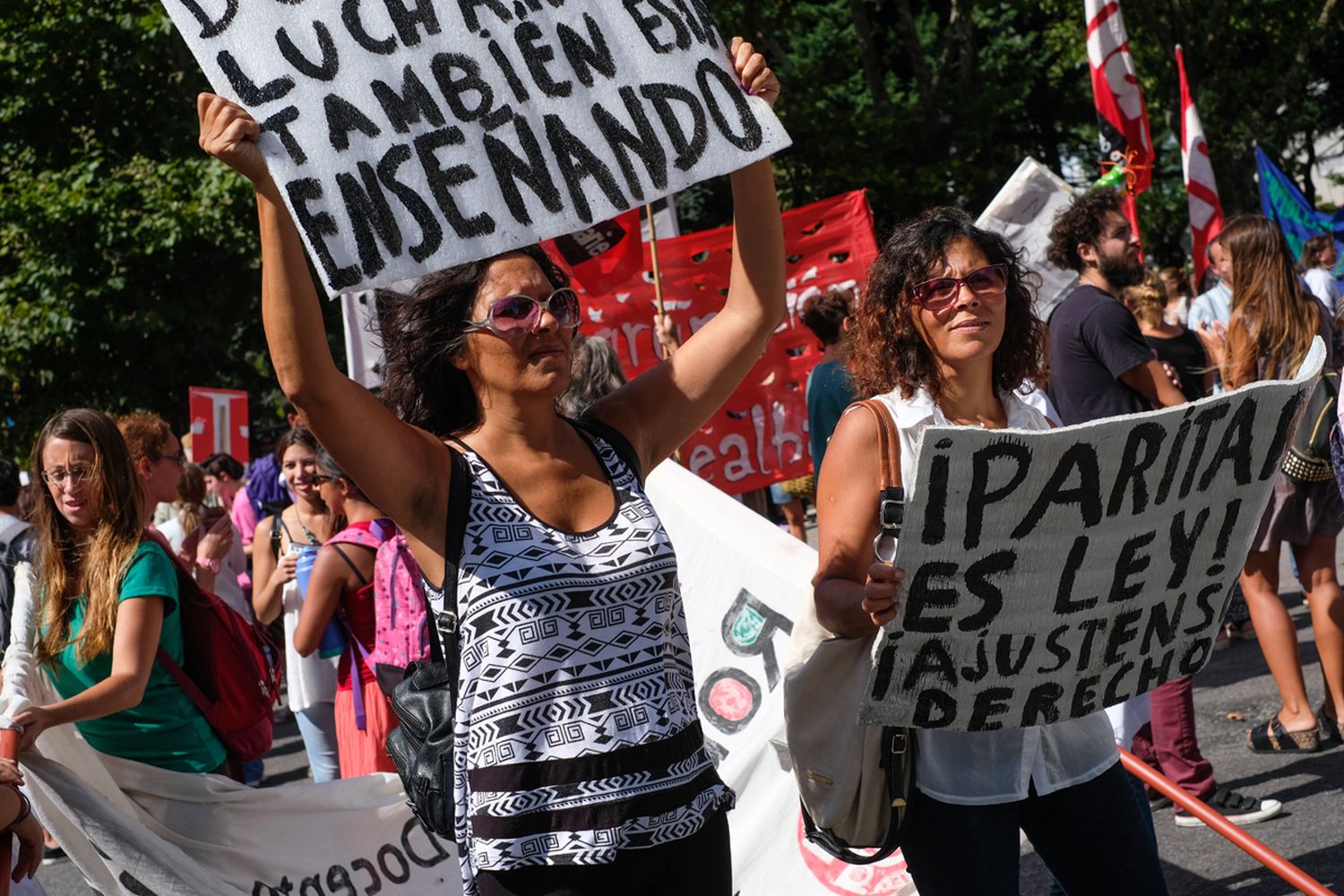 Suteba asegura que el acatamiento al paro es "casi total" en la ciudad