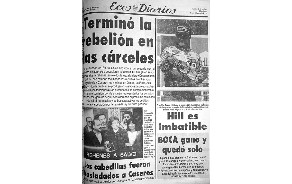 Lunes 8 de abril de 1996