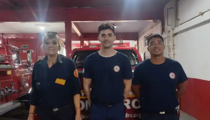 Ezequiel Maidana, Jonathan Torres y Andrea Bon.