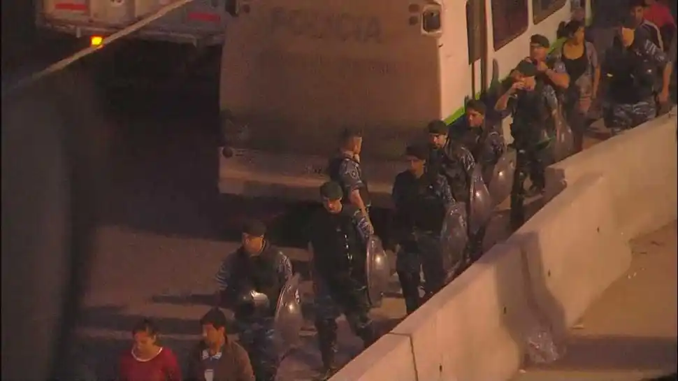 Tras los incidentes, hubo un tiroteo en La Salada