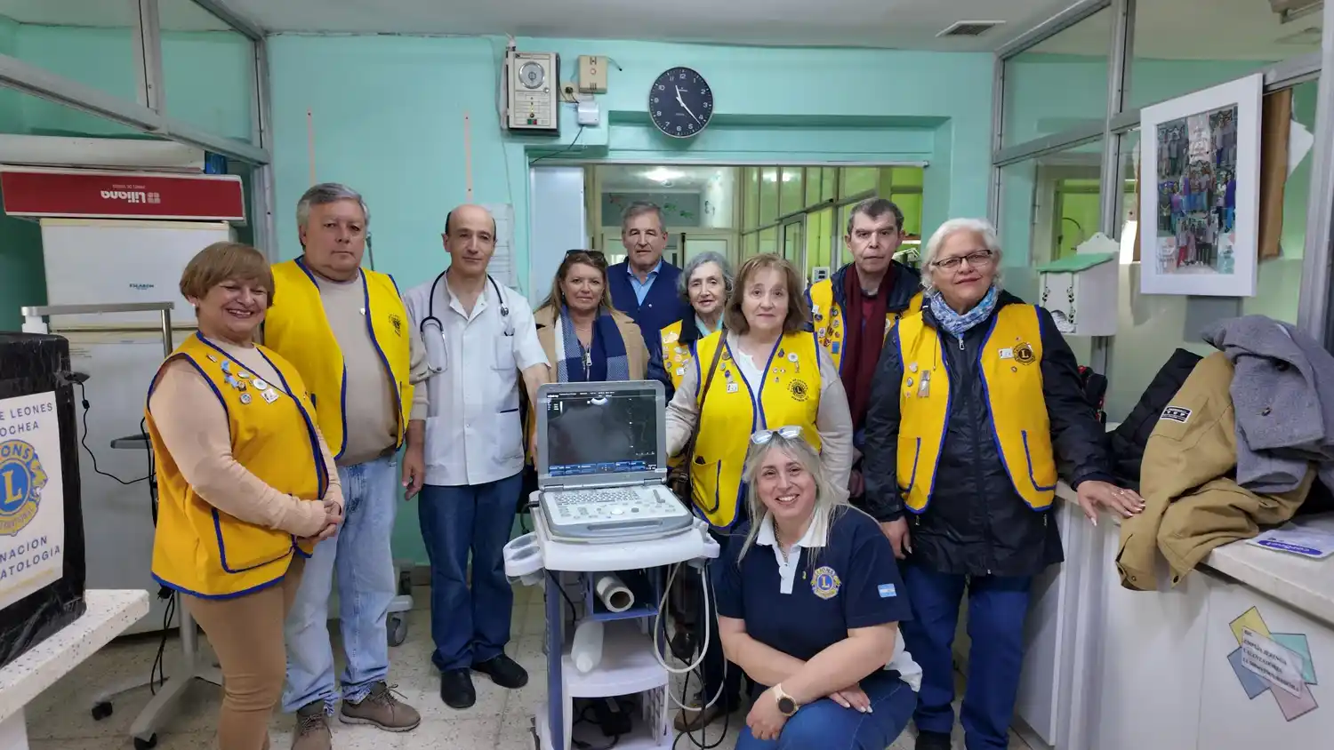 El Club de Leones incorporó un nuevo ecógrafo al Hospital Ferreyra