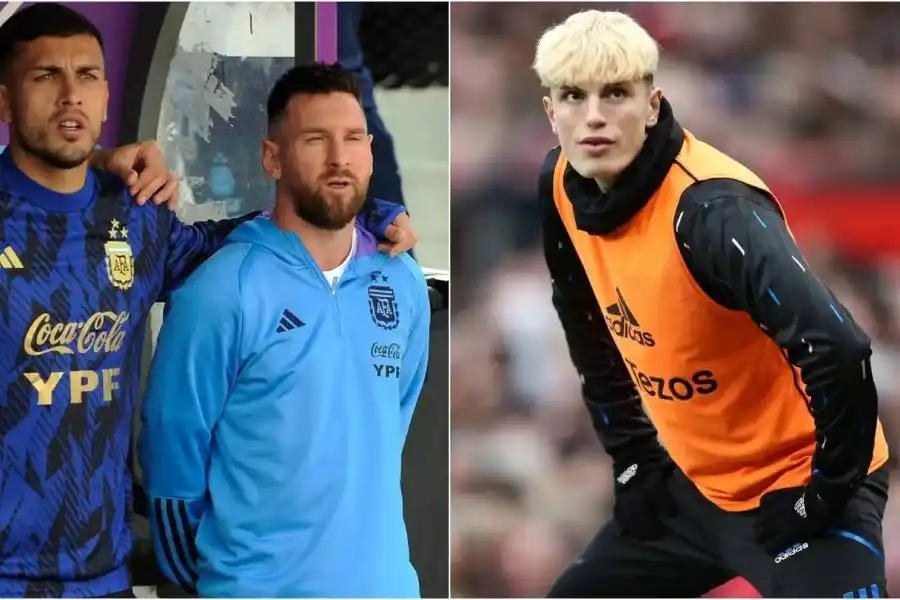 Leandro Paredes contó la terrible broma que le hicieron a Garnacho por tener de ídolo a Cristiano Ronaldo