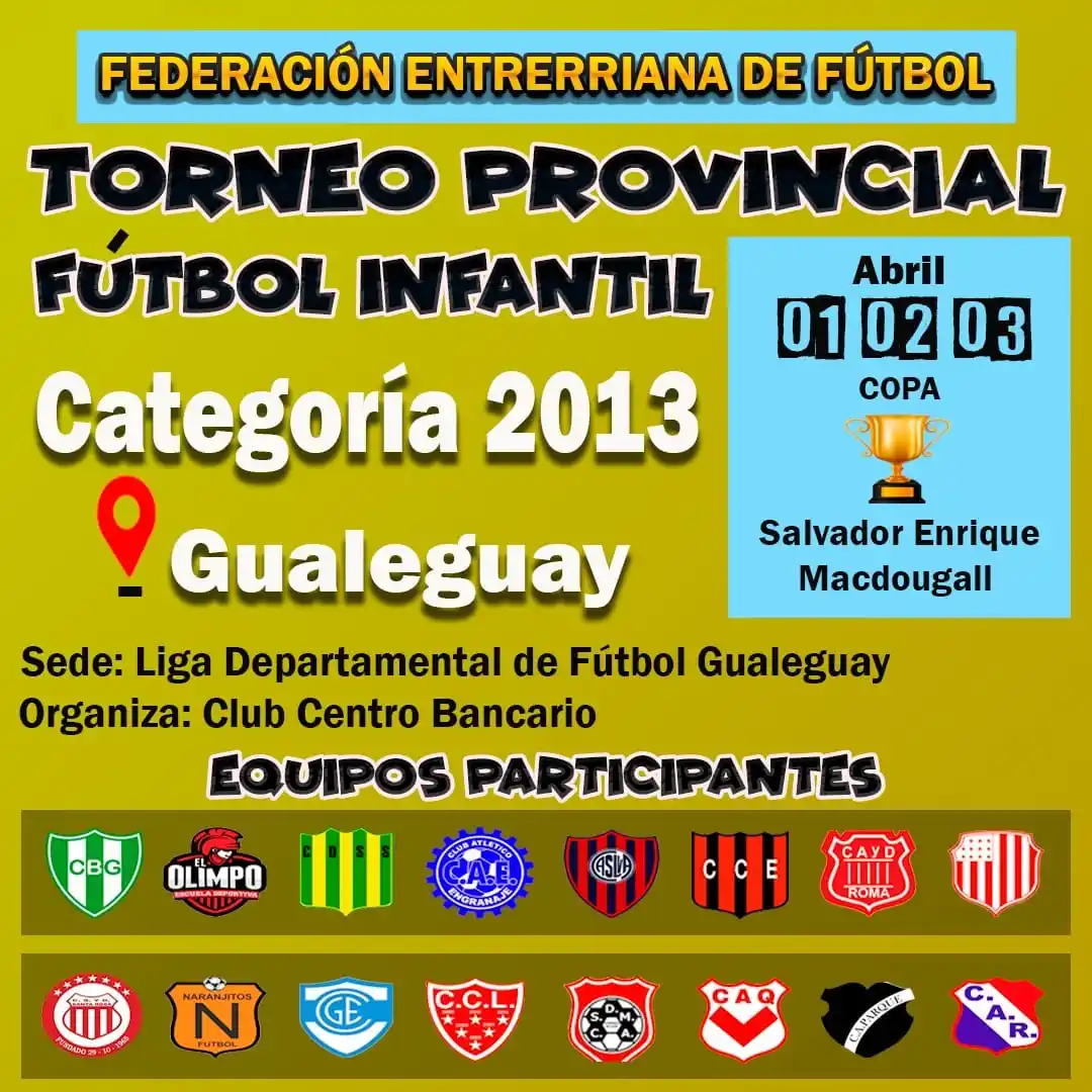 Todo listo para el Entrerriano de la Categoría 2013
