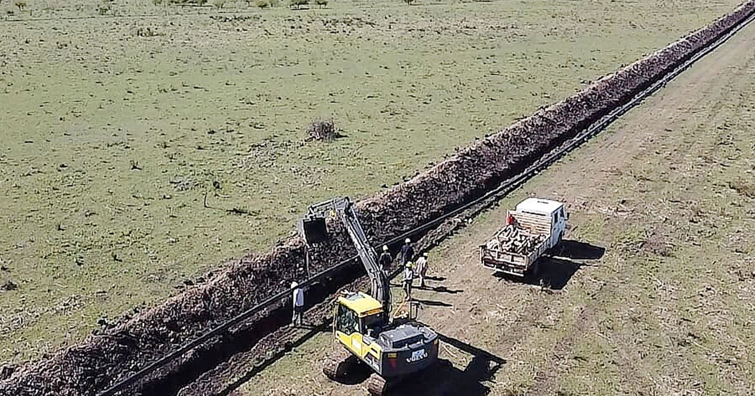 Avanza el gasoducto, la obra  emblema de desarrollo gasífero