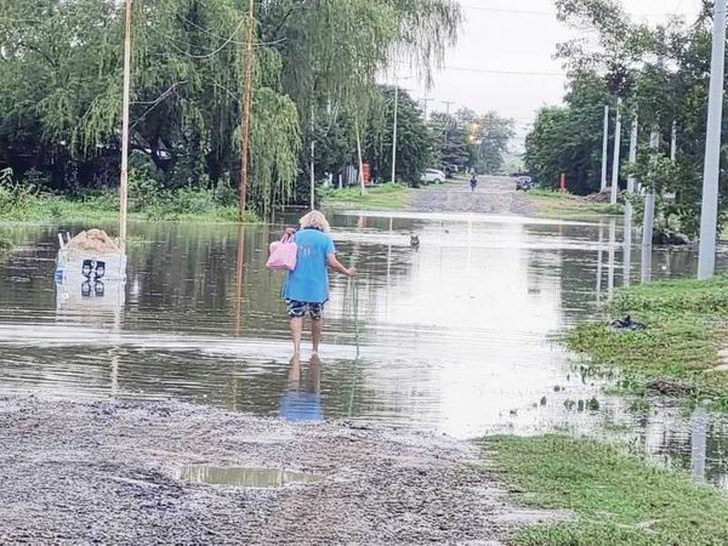 Clorinda: las copiosas lluvias causaron
anegamientos en algunos sectores de la ciudad