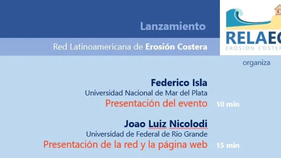 Red Latinoamericana de Erosión Costera: "Vamos a tener un informe de lo que sucede en Perú y Uruguay"